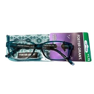Foster Grant Women's Pearla Reading Glasses - Teal - +1.75 - GREAT!